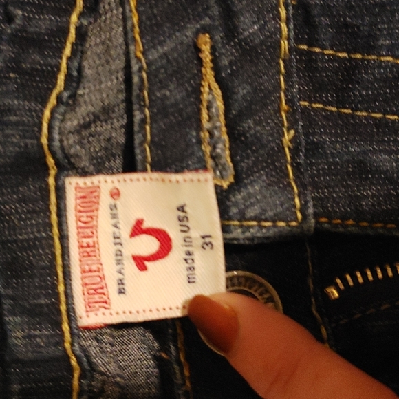 COPY - True religion jeans size 31/26inseam dark wash - Picture 4 of 4